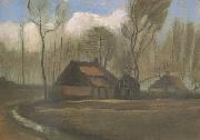 Vincent Van Gogh Farmhouses among Trees (nn04) Germany oil painting artist